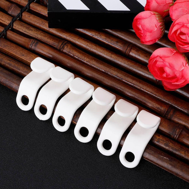 6pcs Multifunctional Coat Hooks Plastic Closet Storage Holder Rack Portable Ward