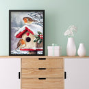 5D DIY Christmas Snow Bird Full Round Diamond Painting Home Decor (sz1189) Newly