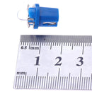 10pcs T5 B8.5D 5050 SMD LED Car Instrument Dashboard Light Bulbs (Blue) Newly