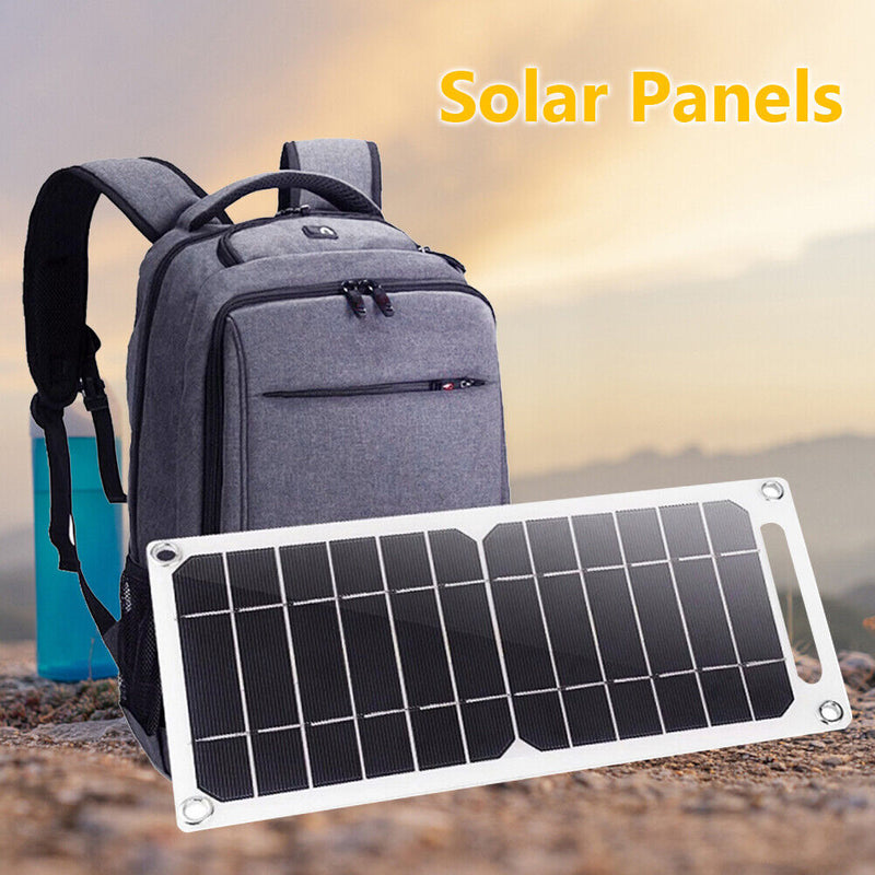 USB Solar Panel 6W 5V Portable Camping Travel Solar Charger Generator Power