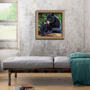 5D DIY Full Drill Diamond Painting Black Bear Embroidery Mosaic Handicraft Kit