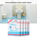 Bathroom Toilet Disposable Seat Cover Mat 10pcs Safety Toilet Paper Pads Cushion