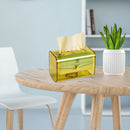 Transparent Tissue Storage Box Creative Desktop Paper Holder Organizer for Home