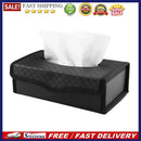 Car Tissue Box Large-capacity Auto Paper Towels Holder PU Leather for Office