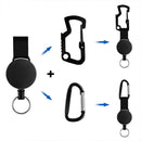 Retractable Keychain ID Card Badge Holder Doctor Nurse Clip Badge Reel Clip