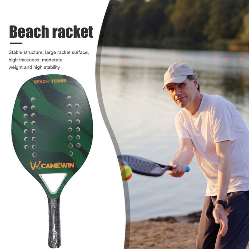 Lightweight Carbon Fiber Beach Tennis Racket Portable Outdoor Sport Accessories