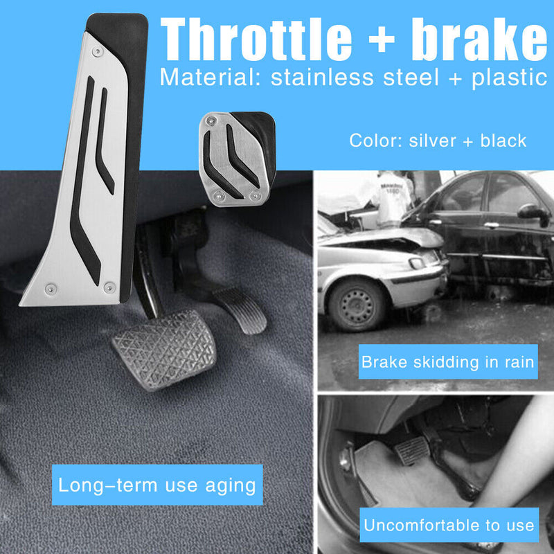 For M2 M3 M4 M5 M6 i3 i8 2016-2017 Stainless Steel Gas Brake Pedal Covers