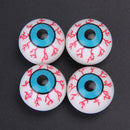 4pcs/Lot Tires Air Valve Caps Zombie Eyeball Tires Wheel Dust Air Stem