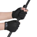 Fishing Gloves Anti-slip 2 Cut Finger Breathable Cycling Mitten (Black) Newly