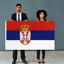 90x150cm Serbia Flag Polyester Hanging Republica Bunting Outdoor Banner Flags