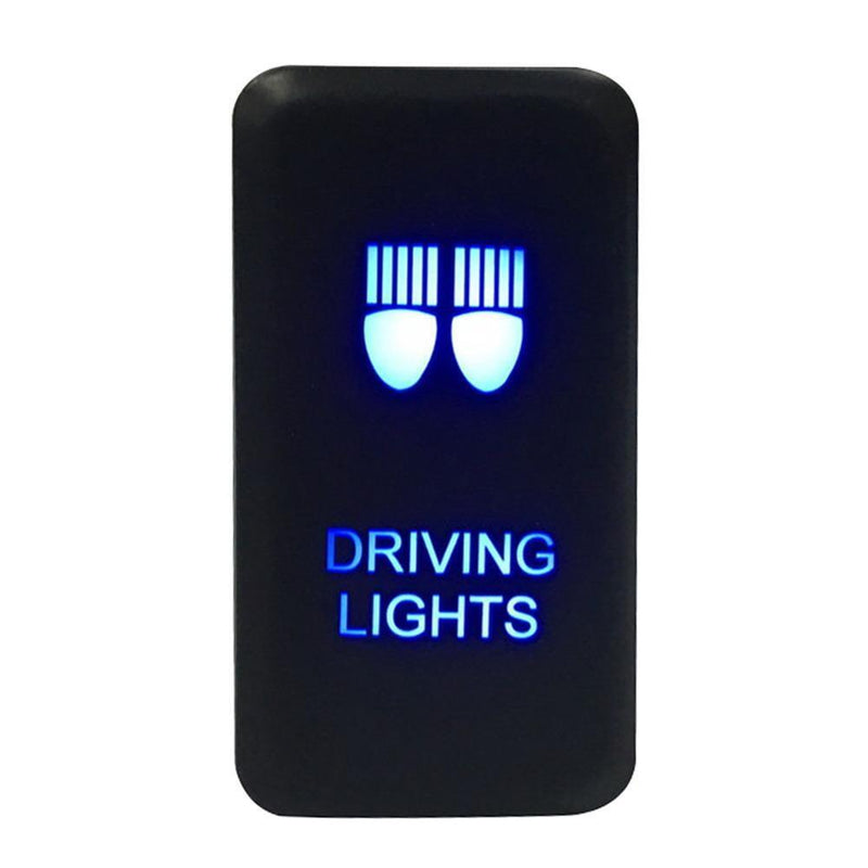 12V-24V Rocker Switch SPST Button Drive Lights Blue On/Single Switches