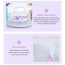 10 inch Round Portable Cake Box Fresh-keeping Case Birthday Decor (Blue) Newly