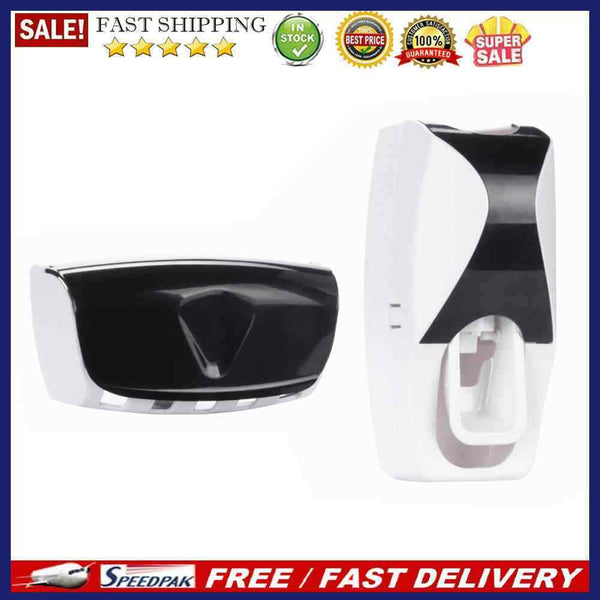 Wall Mounted Toothbrush Holder Automatic Toothpaste Dispenser Set for Bathr
