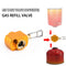 Picnic Outdoor Camping Gas Refill Adapter Butane Gas Tank Converter Connector