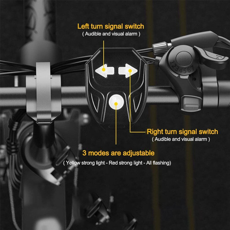 Fahrrad Blinker USB Wasserdichtes Highlight LED Warnlicht Kabellos Fernbedienung