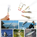 Carbon Steel Fishing Tackle Durable Head  Treble Bait Luminous Fishing Hook