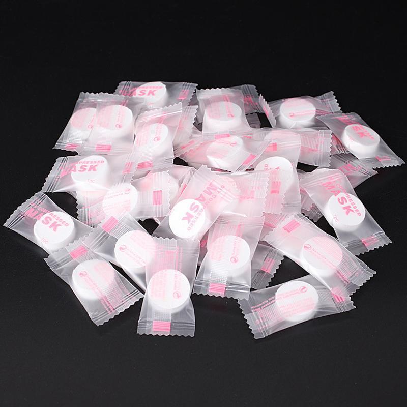 50Pcs Gesicht Hautpflege Maske DIY Baumwolle Gesichts-Kompresse Komprimierte Pap