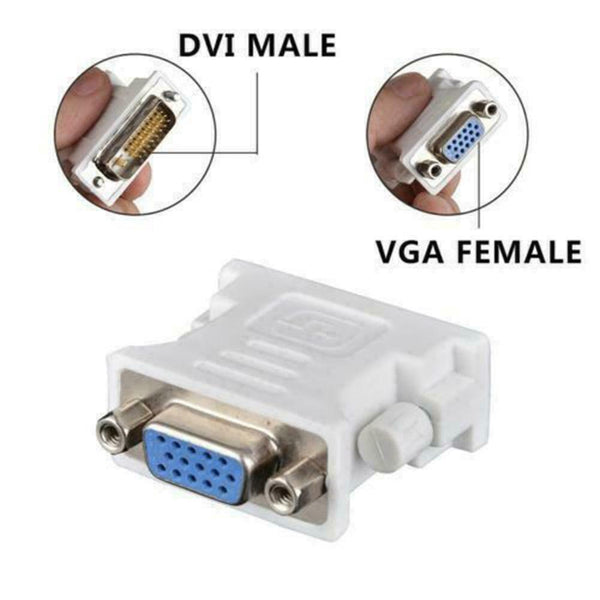 15 Pin VGA Female to DVI(24+1 Pin )Male Adapter Video J0Y4 Laptop F F0T2