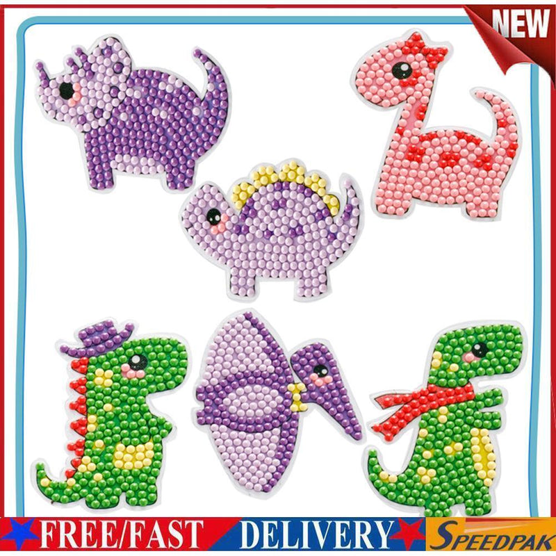 Diamond Painting Cartoon Stickers Kids DIY Round Drill Mosaic Decals (07)