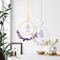 Moon Circle Crystal Suncatcher Rainbow Chaser Window Curtains Pendant Home De