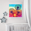 Full Embroidery Cotton Thread Cross Stitch 11CT Counted DIY Sunset Dandelion Kit