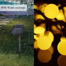 LED Solar String Lights Waterproof Crystal Balls Fairy Lamps Garden Decor Newly