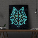 Part Drill Diamond Painting Wolf Luminous Art 5D DIY Special Shaped Picture Kit