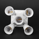 Adjustable E27 Splitter 5 Heads Lamp Base Adapter LED Bulb Holder Socket Newly
