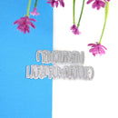 German Words Metal Embossing Cutting Dies DIY Scrapbooking Card (H3405)