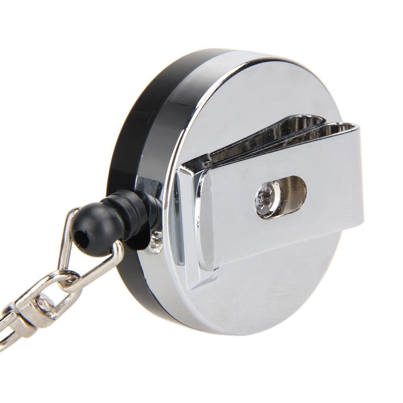 Billiards Snooker Pool Cue Chalk Holder Retractable Drawing Belt Clip