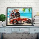 5D DIY Full Round Drill Diamond Painting Car Kit Home Decoration Art Craft