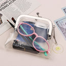 Coin Purse Storage Bag Transparent  Purse Mini Mouth Clip Bag Buckle Coin Bag
