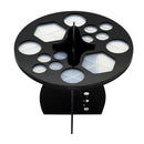 Acrylic Makeup Brush Drying Rack 14 Holes Detachable Brush Holder (Black) Newly