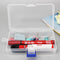 Small Transparent Plastic Storage Box Jewelry Parts Functional Boxes (Blue Newly
