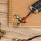 Emperors Coins Lucky Wealth Pendant Keyring Brass Chinese Money Bag Keychain