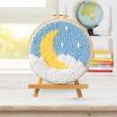 Punch Needle DIY Needlework Wool Poke Embroidery Kit with Yarn Home Decoration