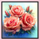Full Cross Stitch Art Painting 11CT Stamped Flowers Embroidery DIY Wall Ornament