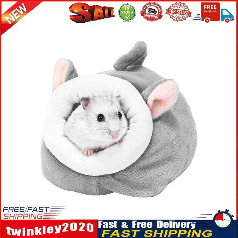 Animal Mini Sleeping House Warm Pet Hedgehog Hamster Nest (Gray Mouse) Newly
