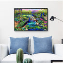 Full Round Diamond Painting Flowers and Peacocks Rhinestone Mosaic Home Wall Art