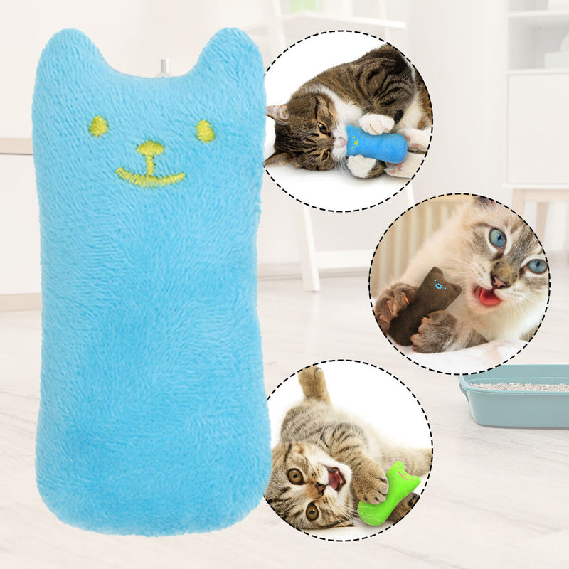Cat Catnip Toys - Pet Chew Toys Bite Resistant Kitten Interactive Plush Gift