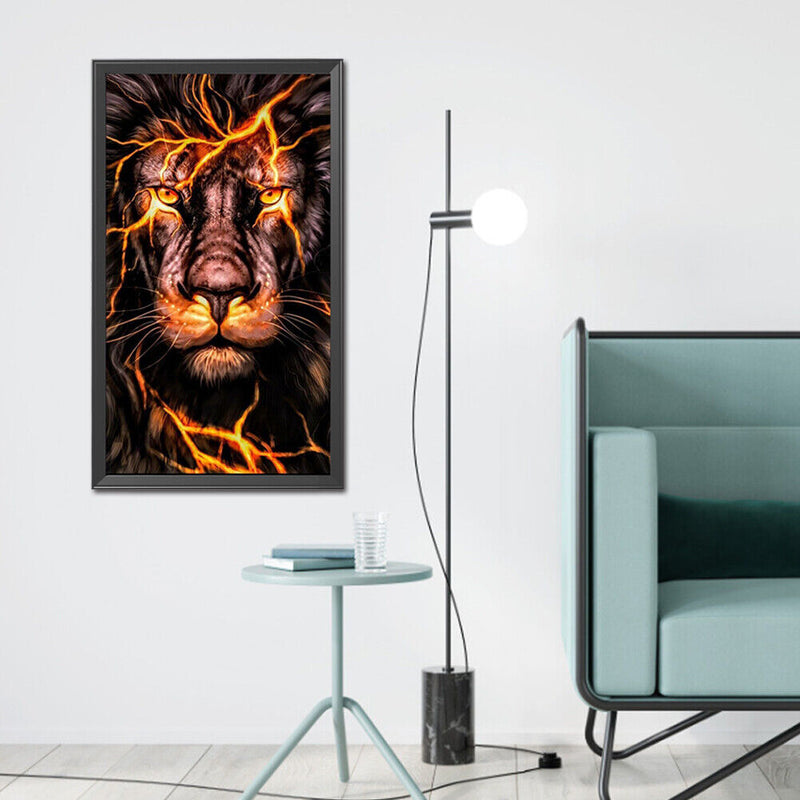Diamond Painting Tiger Full Round Drill Picture of Rhinestone DIY Drawing Kit