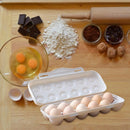 Egg Tray Holder Home Storage Box Kitchen Fridge Container Organizer (Grey) Newly