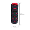 1 Pair Bike Bicycle Handle Bar Sponge Grip Cover Bar Grips Sleeve (Red)