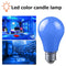 E27 5W 175-265V LED Color Candle Lamp KTV Party Stage Light Decor (Blue) Newly