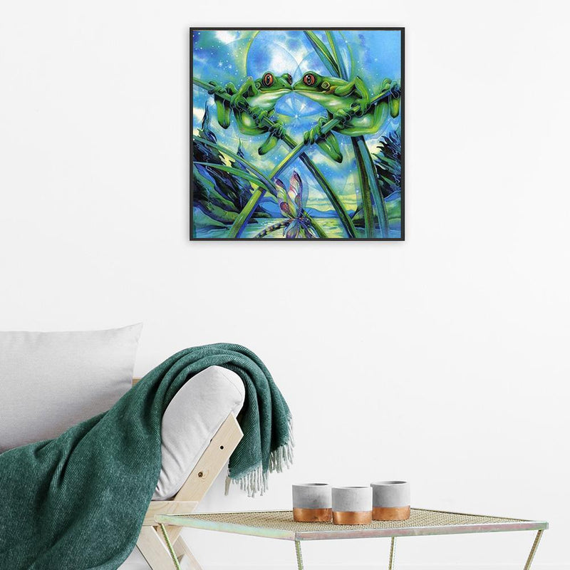 30x30cm 5D DIY Full Drill Diamond Painting Animal Frog Cross Stitch Embroidery