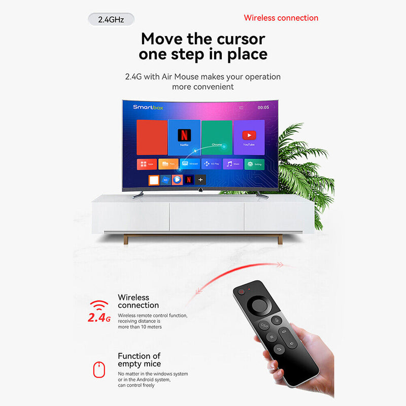 2.4G Gyroscope Air Mouse Keyboard for TV Box PC Computer IR Learning Controller
