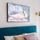 5D DIY Diamond Painting Kits Full Round Drill Lake Swans Picture Craft Decor