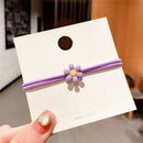Women Girl High Elastic Hair Ring Daisy Hair Tie Hair Rope Sunflower