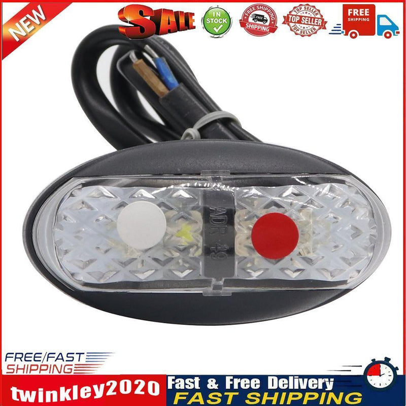 Red+White LED Side Marker Light Clearance Lamp for Truck Trailer Caravan Newly