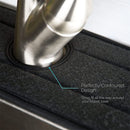 Sink Splash Faucet Countertop Protection Absorbent Draining Mat (13x50cm) Newly
